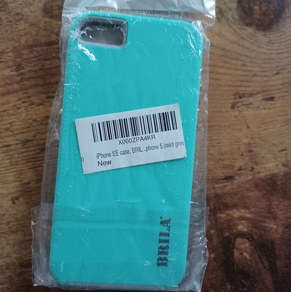 Iphone 5 SE case mint green